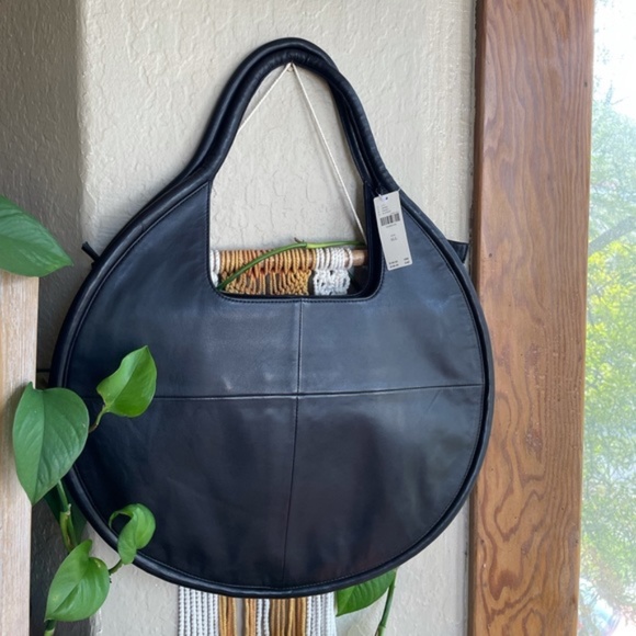 Anthropologie Handbags - Anthropologie Julien Leather Tote Bag Black